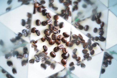 Abstract background, coffee beansの写真素材