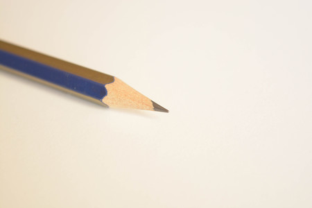 A pencil on white backgroundの写真素材