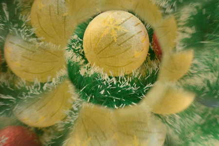 Abstract Christmas background, Christmas tree decoration, New Year