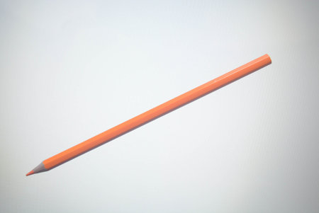 Color pencil on white background