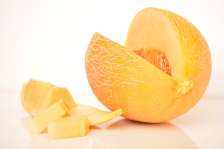 Melon, slicedの写真素材