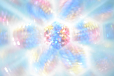 Abstract background, lights, colorful, red, white, gold