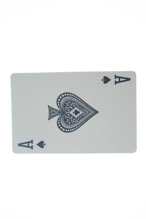 Playing cards isolated on white background