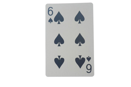 Playing cards isolated on white backgroundの写真素材