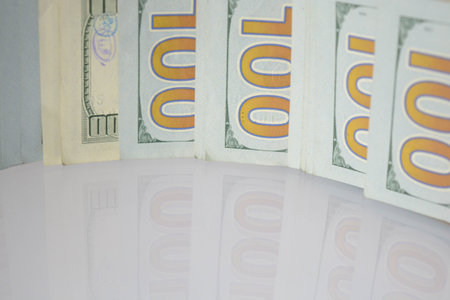 Money isolated on white background, cash, dollars, business