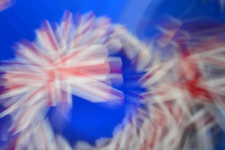 Abstract natural background, kaleidoscope effect, flagsの写真素材