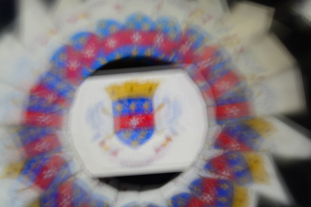 Abstract natural background, kaleidoscope effect, flagsの写真素材