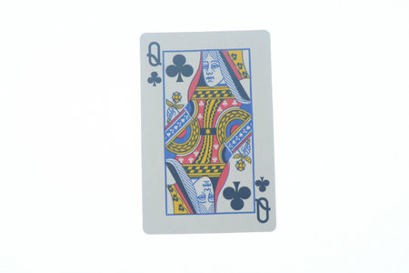 Playing cards isolated on white background, poker, casino