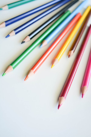 Colorful pencils, backgroundの写真素材