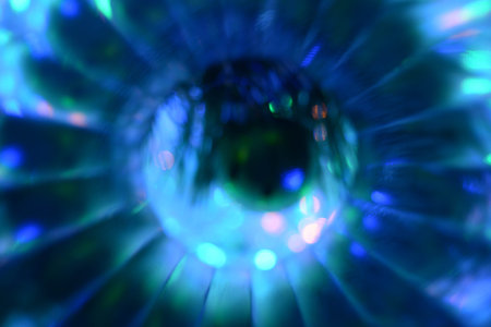 Abstract Christmas background, kaleidoscope effect, New Year