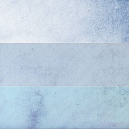 Collection of light blue abstract vintage backgrounds. Various textures.の写真素材