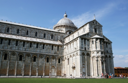 Cathedral in Pisa, next to the Leaning Tower.のeditorial素材