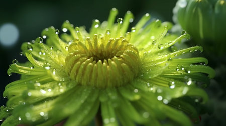 Bachelors Button Flower Beautifully Bloomed. Created by Generative AI Technology.の素材