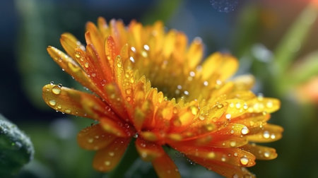Everlasting Flower Beautifully Bloomed. Created by Generative AI Technology.の素材