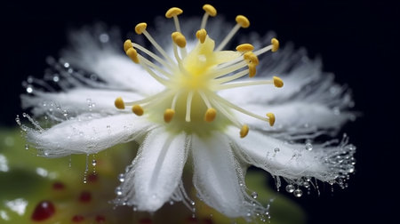 Floss Flower Beautifully Bloomed. Created by Generative AI Technology.の素材