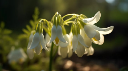 Dutchmans Breeches Flower Beautifully Bloomed. Created by Generative AI Technology.の素材
