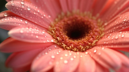 Gerbera Daisy Flower Beautifully Bloomed. Created by Generative AI Technology.の素材