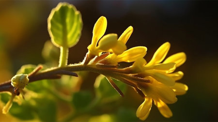 Licorice Root Flower Beautifully Bloomed. Created by Generative AI Technology.の素材