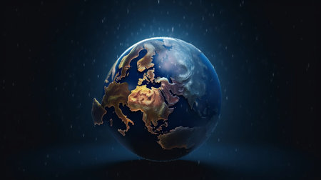 A globe with the word europe on it. Created by Generative AI Toolsの素材