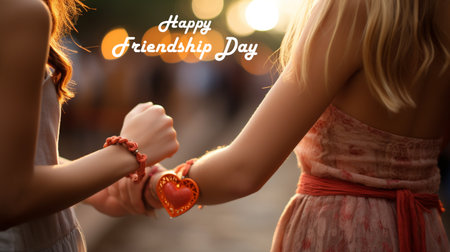 Happy friendship day. Created by Generative AI Toolsの素材