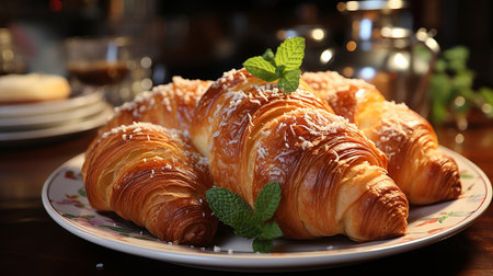 Croissant recipe. Created by Generative AI Toolsの素材