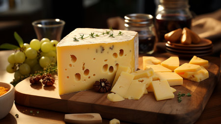 Gouda popular cheese. Created by Generative AI Toolsの素材