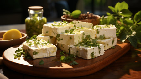 Feta Cheese recipe. Created by Generative AI Toolsの素材
