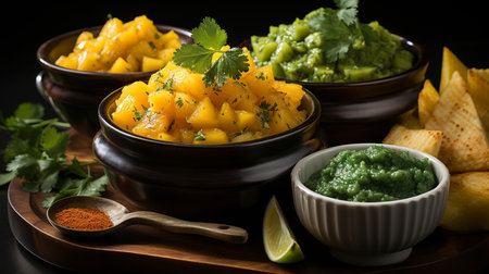Mango Chutney recipe. Created by Generative AI Toolsの素材