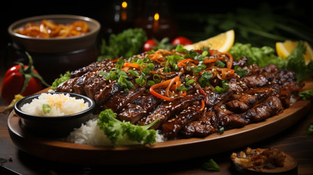 Beef Bulgogi recipe. Created by Generative AI Toolsの素材