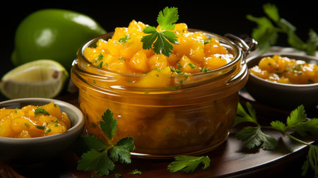 Mango Chutney recipe. Created by Generative AI Toolsの素材