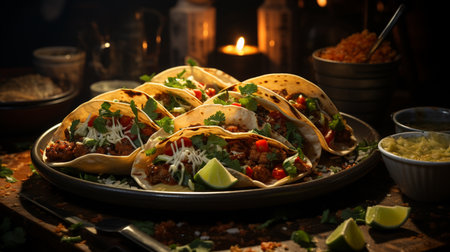 Mexican Tacos recipe. Created by Generative AI Toolsの素材