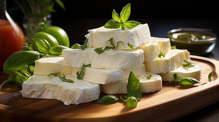 Mozzarella Cheese Recipe. Created by Generative AI Toolsの素材