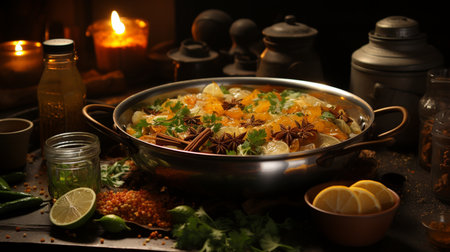 Chicken Biryani recipe. Created by Generative AI Toolsの素材