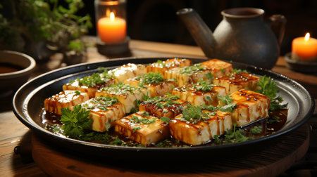 Tofu recipe. Created by Generative AI Toolsの素材