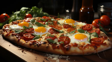 Pizza Napoletana recipe. Created by Generative AI Toolsの素材