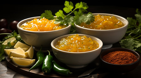 Mango Chutney recipe. Created by Generative AI Toolsの素材