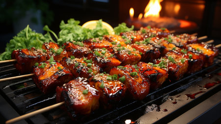 Yakitori recipe. Created by Generative AI Toolsの素材