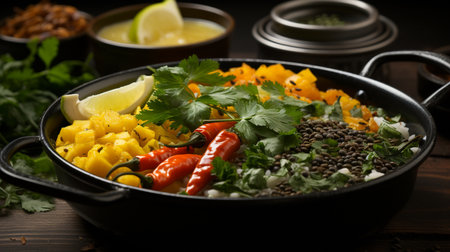 Indian dal recipe. Created by Generative AI Toolsの素材