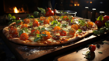 Pizza Napoletana recipe. Created by Generative AI Toolsの素材