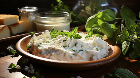 Ricotta Cheese Recipe. Created by Generative AI Toolsの素材