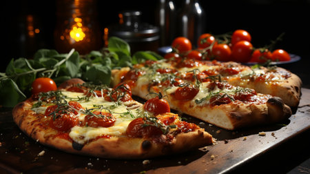 Pizza Napoletana recipe. Created by Generative AI Toolsの素材