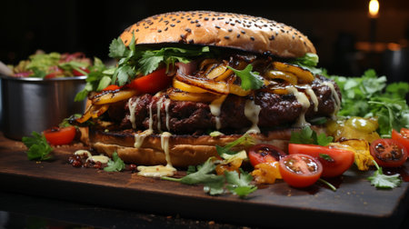 Burger Recipe. Created by Generative AI Toolsの素材