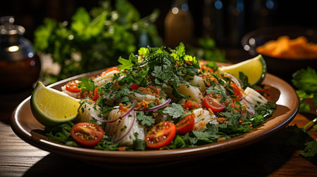 Ceviche recipe. Created by Generative AI Toolsの素材