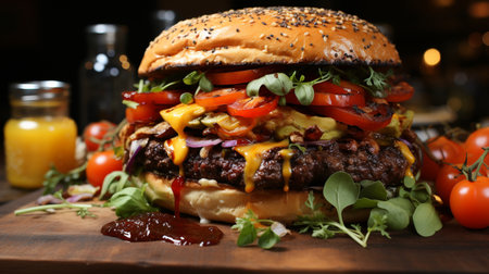 Burger Recipe. Created by Generative AI Toolsの素材