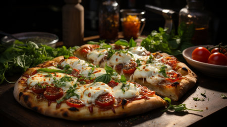 Pizza Napoletana recipe. Created by Generative AI Toolsの素材