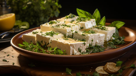Feta Cheese recipe. Created by Generative AI Toolsの素材