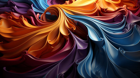 3d colorful abstract wallpaper. Created by Generative AI Toolsの素材