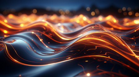 Abstract background of wavy lines. Created by Generative AI Toolsの素材