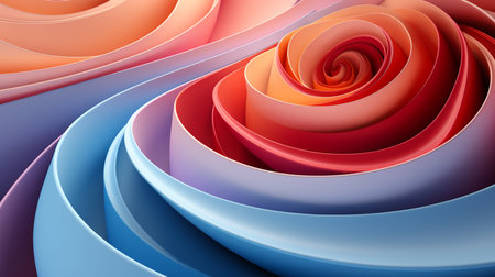 Abstract circle paper cut smooth Gradient background. Created by Generative AI Toolsの素材