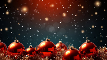 Christmas day background with bubbles and gift boxes. Generative AIの素材